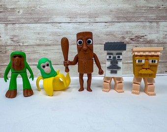 Brainrot 5 Character Figurine Set - 3D Printed 2" Mini Fidget Collection
