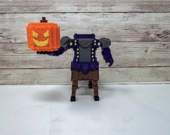 Headless Horseman Brainrot Figurine | Spooky Meme Cake Topper (3D Printed)