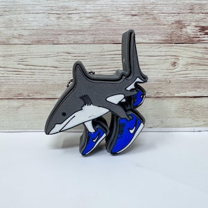Tralalero Tralala Brainrot Fidget Clicker Keychain - 3D Printed