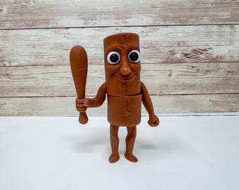 Tung Sahur Brainrot Figurine – 3D Printed Fidget Desk Buddy