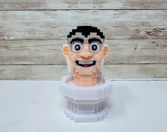 Skibidi Toilet Brainrot Figurine | Viral Meme Collectible | 3D Printed Funny Desk Decor | Cake Topper