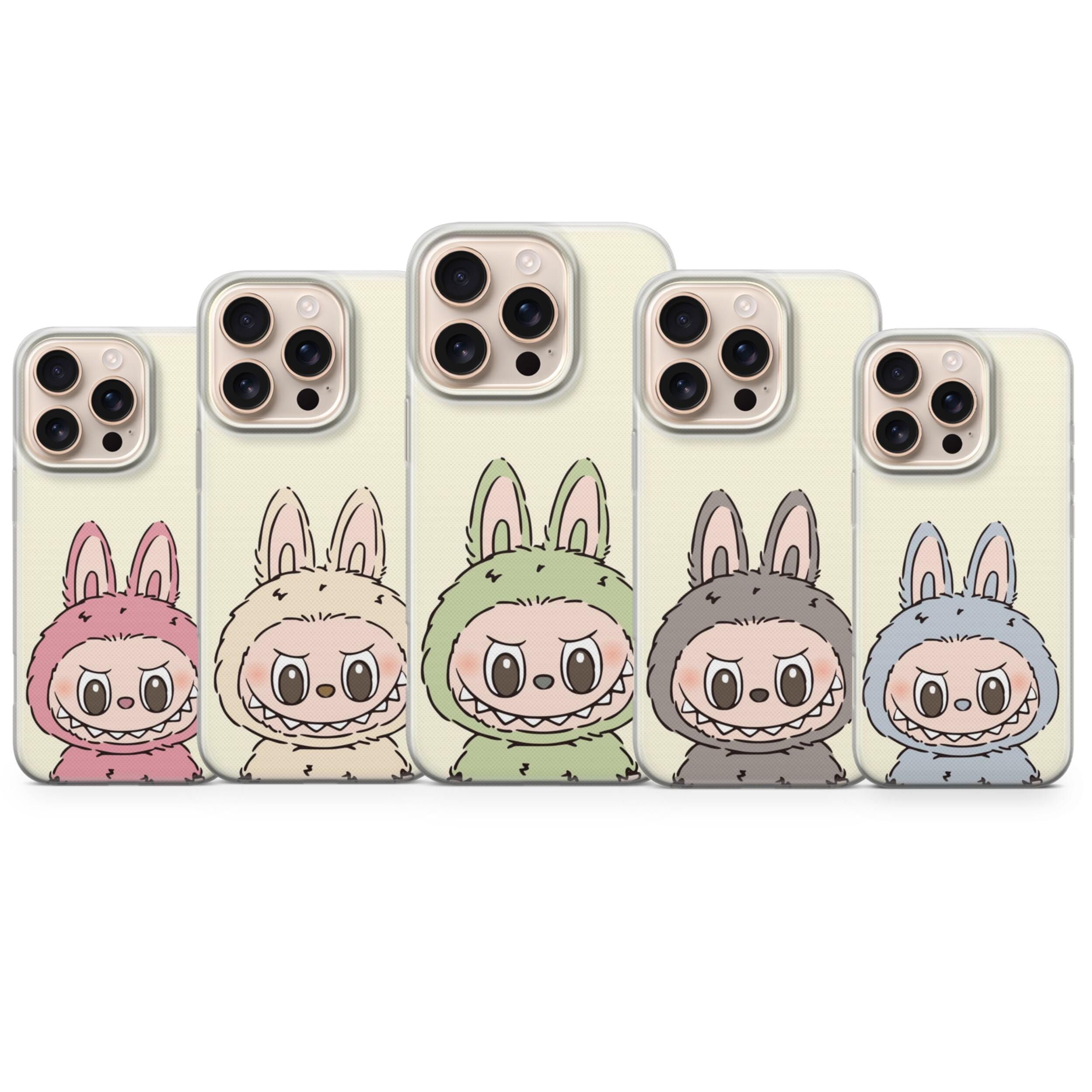 Nouvelle Étui de Téléphone Labubu Mignon Dessin Animé pour IPhone 15 14 13 12 11 Pro Max Mini XR TP X 7 8 Plus Étui Arrière Souple TPU