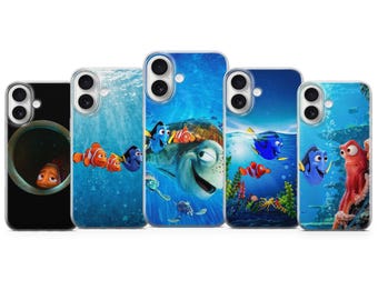 Finding Nemo Phone Case Clownfish Dory Cover for Google Pixel 10, 10Pro, 9, 9Pro, 8, 7, 6A, Samsung S25, S24, S23, A17, iPhone 17, 16, 15