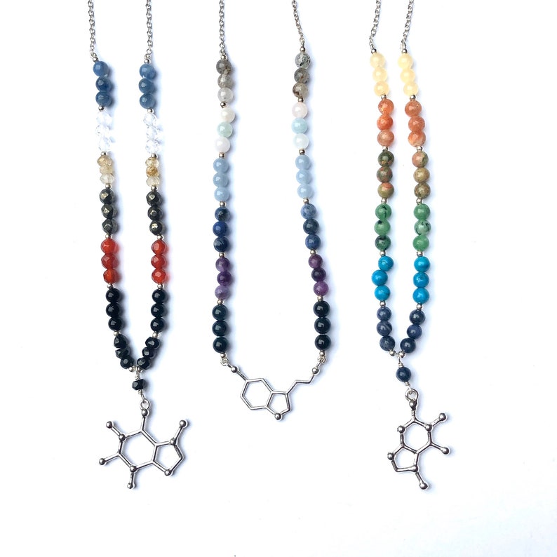 Gemstone and Chocolate Formula Necklace Stones With Meanings Etsy