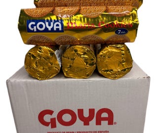 Goya Maria Biscuits Family Pack | Sweet Crunchy Cookies | Hispanic & International Snack (Box)