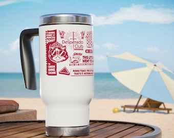 Taza de viaje New Achievement Dungeon Crawler Carl / Acero inoxidable de 414 ml