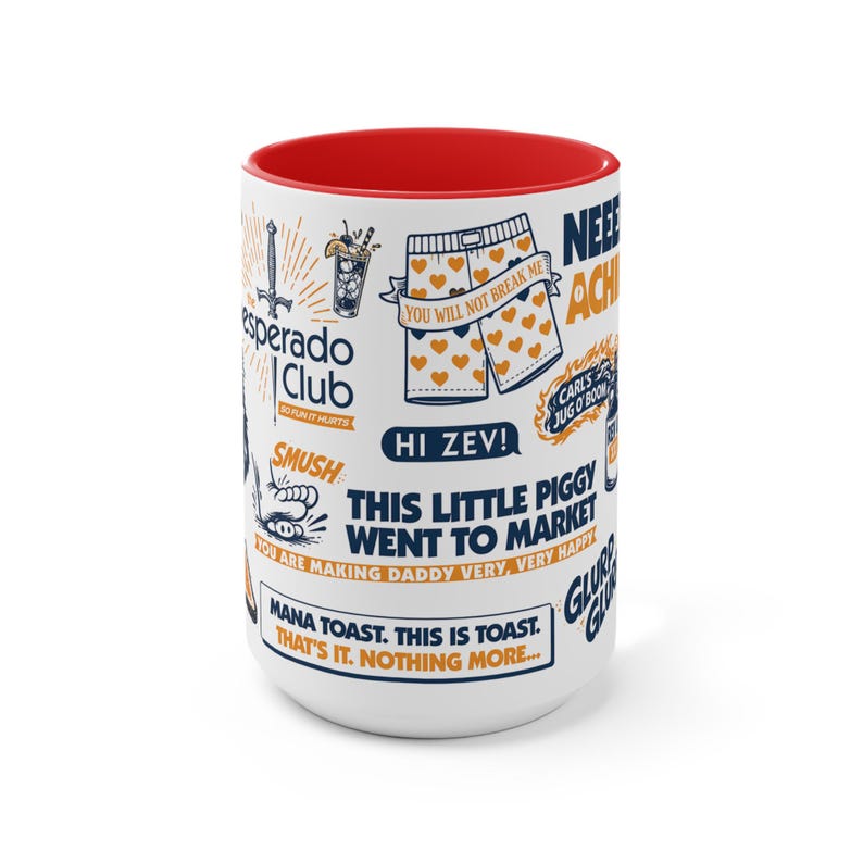 Taza de 443 ml (15 oz) conmemorativa de un nuevo logro / Taza de café inspirada en Carl, el explorador de mazmorras. imagen 4