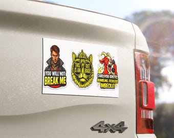 Imán para coche de los personajes de Dungeon Crawler Carl, Corazón de Carl, Princesa Donut Mongo