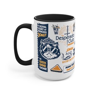 Taza de 443 ml (15 oz) conmemorativa de un nuevo logro / Taza de café inspirada en Carl, el explorador de mazmorras. imagen 5