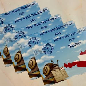 Autriche - Journée mondiale de la carte postale 2025 - WPD - Série Snail Mail Love