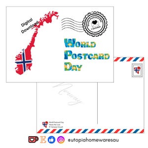 Norway - World Postcard Day - Digital Download