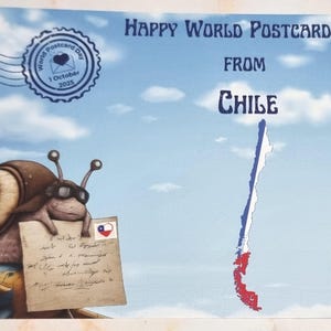 Chile - World Postcard Day 2025 - WPD - Snail Mail Love Series