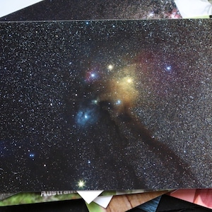 へびつかい座ロー星の雲のポストカード