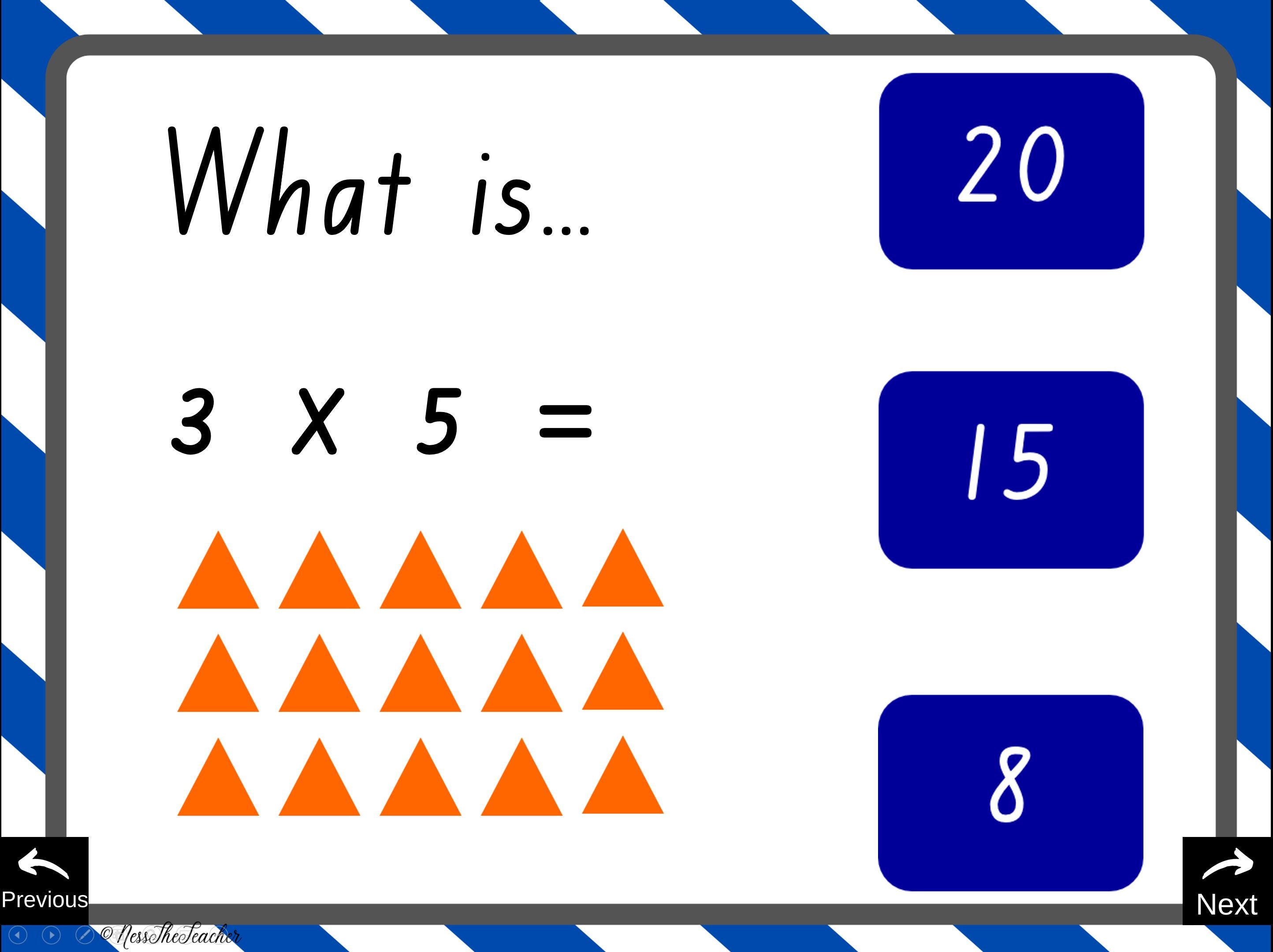 multiplication x5 fact practice times tables slideshow quiz etsy