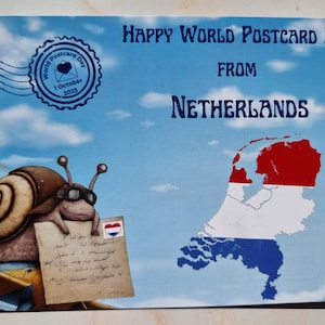 Netherlands - World Postcard Day 2025 - WPD - Snail Mail Love Series