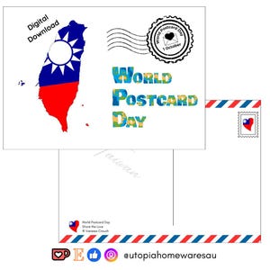 Taiwan - World Postcard Day - Digital Download