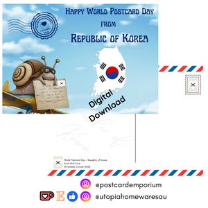 Republik Korea - Welt-Postkartentag 2025 - Snail Mail Love - WPD - Digital Download