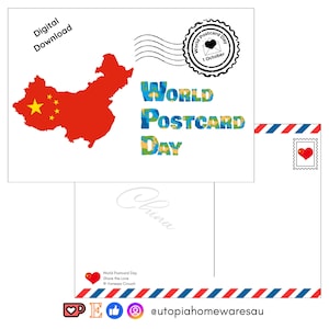 China - World Postcard Day - Digital Download
