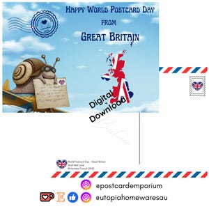 Grã-Bretanha - Dia Mundial do Cartão Postal 2025 - Amor por Correio Tradicional - WPD - Download Digital
