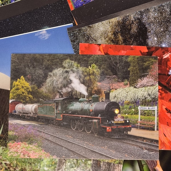 Steam Train Postcard