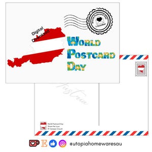 Autriche - Journée mondiale de la carte postale - Téléchargement numérique
