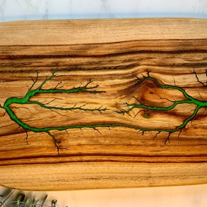 GLB11 Lightning Burning Resin Camphor Laurel Charcuterie Board