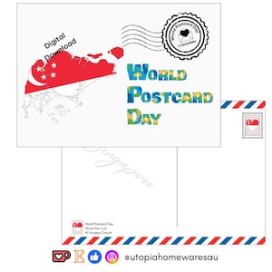 Singapore - World Postcard Day - Digital Download