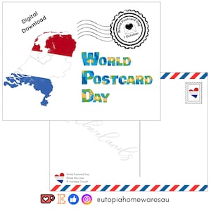 Netherlands - World Postcard Day - Digital Download