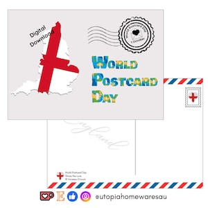 England - World Postcard Day - Digital Download