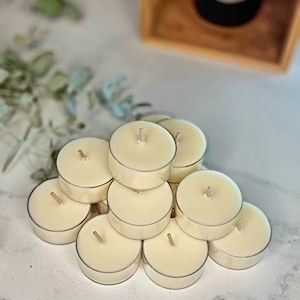 Soy Wax tealight candles - unscented