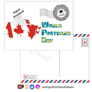 Canada - World Postcard Day - Digital Download