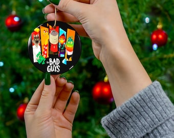 Villains Theme Ornament, Bad Guys Christmas Tree Decor