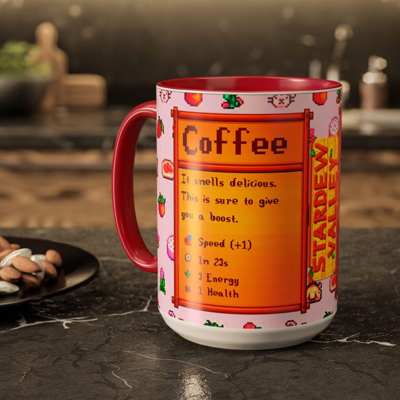 Stardew Valley Jumino Coffee Mug, Farming Game Gamer Gift, Ceramic Cup image 1