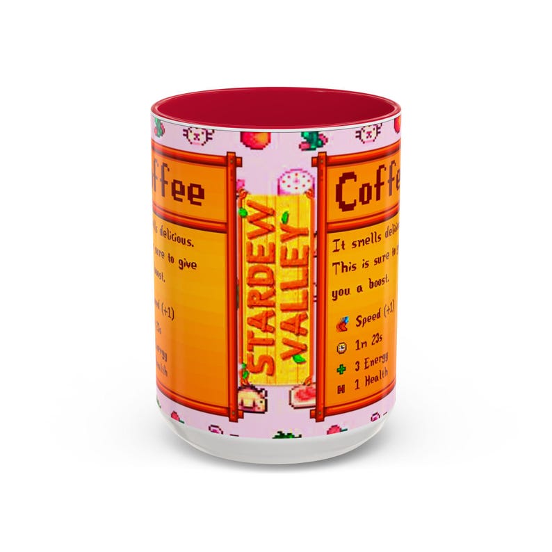 Stardew Valley Jumino Coffee Mug, Farming Game Gamer Gift, Ceramic Cup image 4
