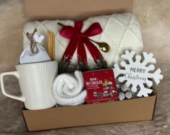 Caja Hygge Acogedora con Resplandor Invernal, regalos de invierno, regalos de Navidad para parejas, familia, amigos, padres, regalos de cumpleaños para ella, regalos navideños