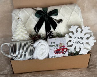 Caja Hygge Acogedora con Resplandor Invernal, regalos de invierno, regalos de Navidad para parejas, familia, amigos, padres, regalos de cumpleaños para ella, regalos navideños