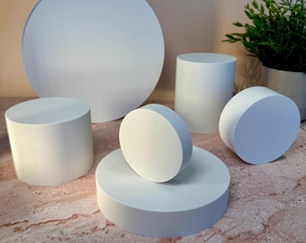 Round Photography Styling Props | UK Made | Various Sizes and Colours | Solid and Lightweight