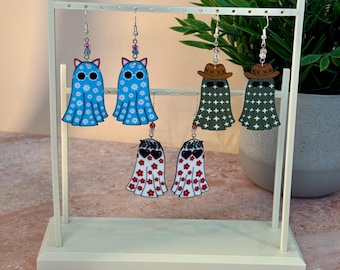 Cute Ghost Dangle Earrings | Fun Statement Ghost Earrings| Concert Outfit Earrings