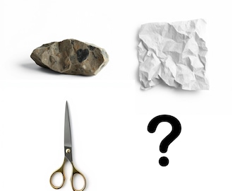 Rock Paper Scissors Funny Print Digital Design | Instant Download