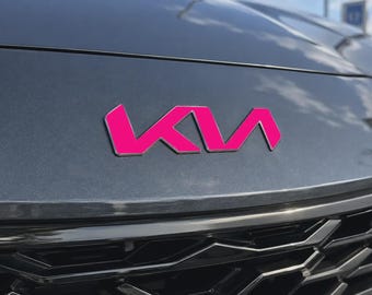 022-2026 Kia K5 Emblem Overlay Decal Set - Front & Rear Bumper Logo Vinyl Overlay