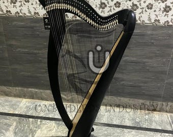 Celtic Irish Harp 38 Strings | Handmade Folk Lever Harp | Traditional Music Instrument