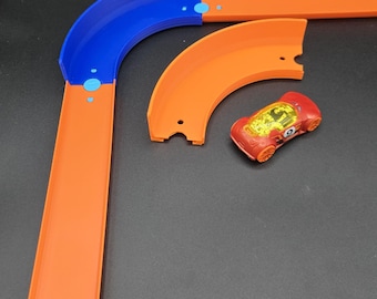 90 Degree Turn Track Part - Hotwheels Compatible - Qty 2 - Track/Car not included