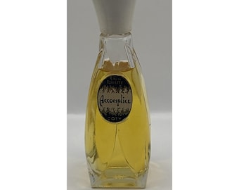 Vintage Coty Accomplice Eau De Toilette Splash 1.5 FL OZ Rare 1950s