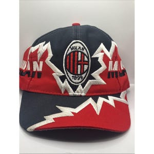 AC ミラン90’s Cap  Vintage Ac Milan Hat - Etsy