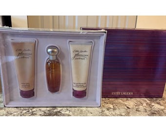 Set de loción perfumada Estée Lauder Pleasures Intense Lush Luxuries vintage, NUEVO Y RARO