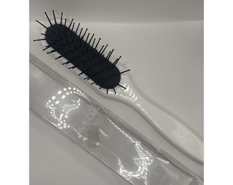 ヴィンテージ アヴェダ デタングリング ホワイト プラスチックハンドル ヘアブラシ 9インチ