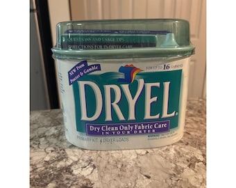 Kit de inicio DRYEL para 4 cargas de secadora/hasta 16 prendas. Cuidado de limpieza en seco. NUEVO SELLADO.