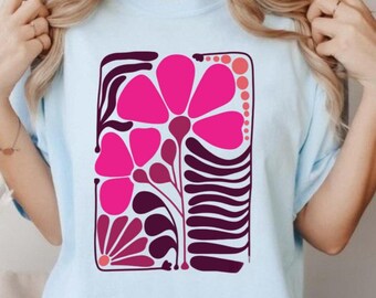 Boho Wildflower Floral T-Shirt | Bohemian Flower Graphic Tee