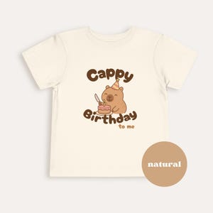 Capybara shirt: Cappy birthday to me shirt | Toddler Shirt 2T-5T | Youth Shirt S-XL | Adult birthday shirt unisex | Baby Birthday Bodysuit image 11