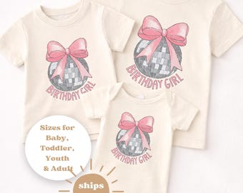 Birthday girl shirt: Disco shirt or birthday gift | Toddler Shirt 2T-5T